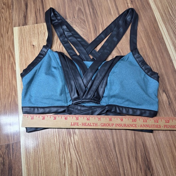 Marvel Loki Sports Bra Womens Small Teal Black Strappy Crossback Her Universe - Picture 6 of 7